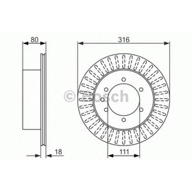 

Диск тормозной BOSCH 0986479385
