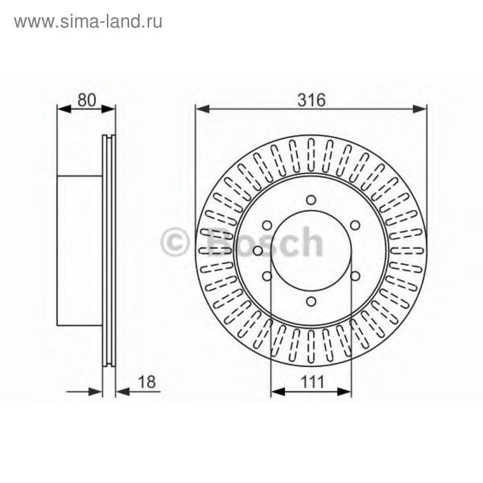 фото Диск тормозной bosch 0986479385