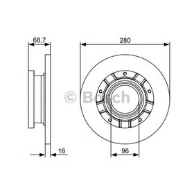 

Диск тормозной BOSCH 0986479401