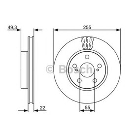 

Диск тормозной BOSCH 0986479564