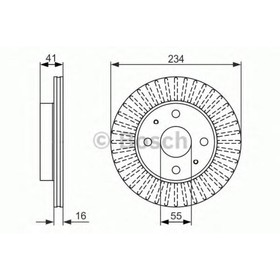 

Диск тормозной BOSCH 0986479592