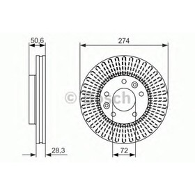 

Диск тормозной BOSCH 0986479599