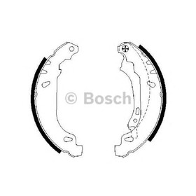 

Колодки тормозные BOSCH 0986487556