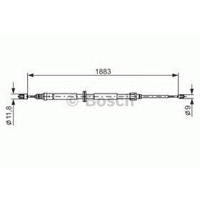 

Трос, стояночная тормозная система BOSCH 1987482302