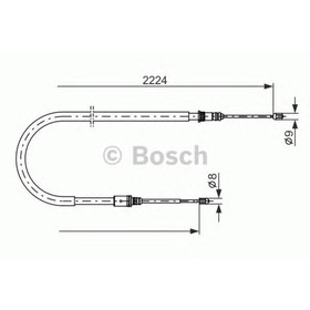 

Трос, стояночная тормозная система BOSCH 1987482303