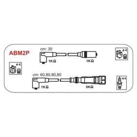 

Провода высоковольтные, комплект JANMOR ABM2P