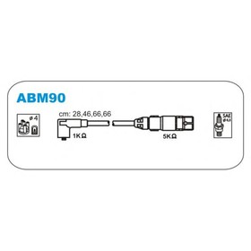 

Провода высоковольтные JANMOR ABM90