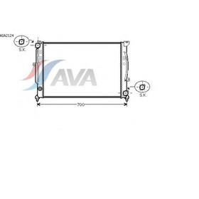 

Радиатор системы охлаждения AVA QUALITY COOLING AIA2124