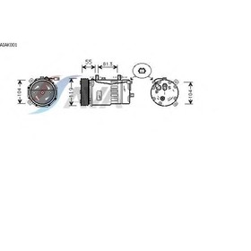 

Компрессор кондиционера AVA QUALITY COOLING AIAK001
