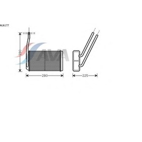 

Радиатор отопителя AVA QUALITY COOLING AU6177