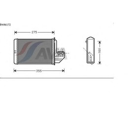 

Радиатор отопителя AVA QUALITY COOLING BWA6172