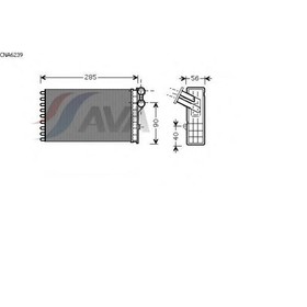 

Радиатор отопителя AVA QUALITY COOLING CNA6239