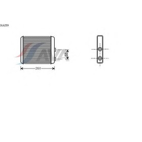 

Радиатор отопителя AVA QUALITY COOLING OL6259