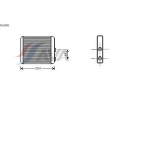 

Радиатор отопителя AVA QUALITY COOLING OL6260