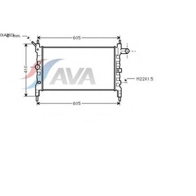 

Радиатор системы охлаждения AVA QUALITY COOLING OLA2023