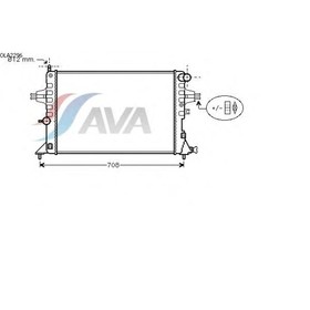 

Радиатор системы охлаждения AVA QUALITY COOLING OLA2296