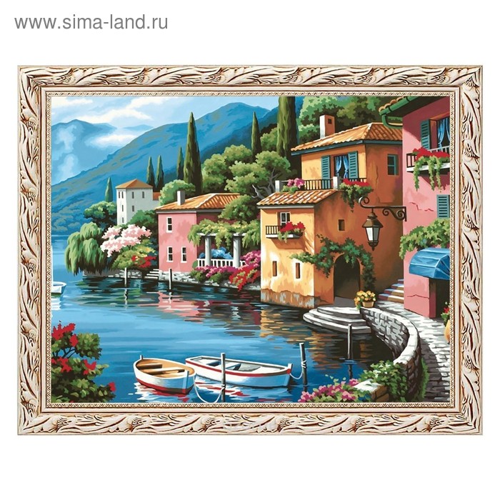 

Алмазная мозаика «Домики у моря» 40 × 30 см, 33 цвета