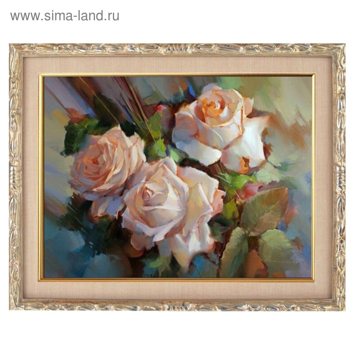 

Алмазная мозаика «Чайные розы» 28 × 20 см, 22 цвета