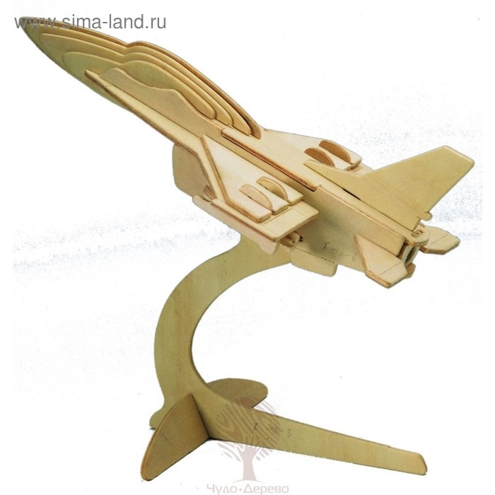 3D-модель сборная деревянная Чудо-Дерево «Самолёт. F16» сборная деревянная модель самолет f16