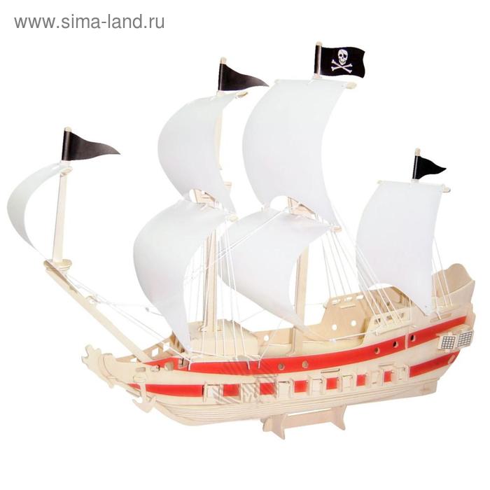 сборная модель умбум пиратский корабль 3D-модель сборная деревянная Чудо-Дерево «Пиратский корабль»