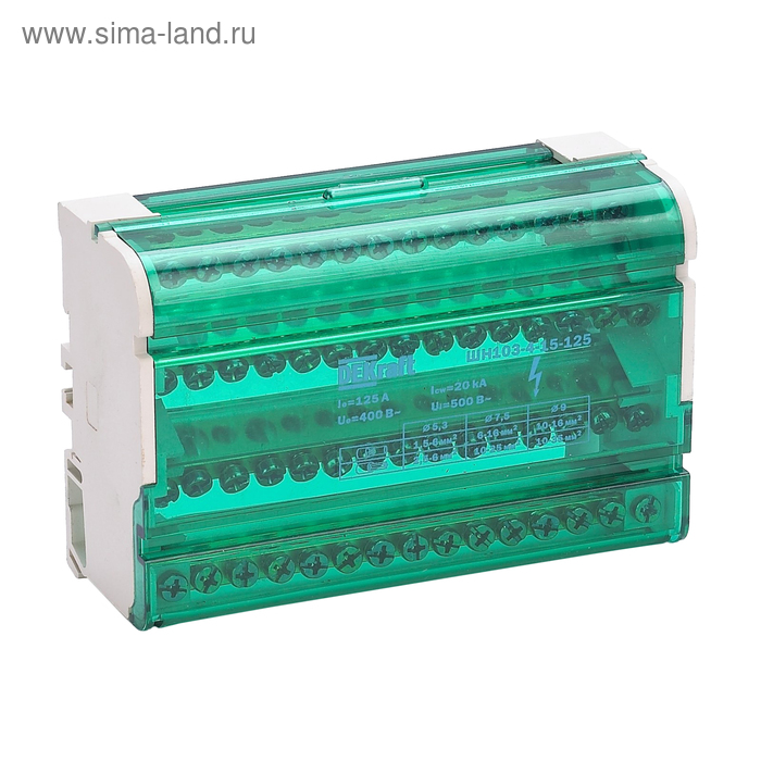 

Кросс-модуль DEKraft ШН-103, 4 х 15 групп, 125 А, на DIN-рейку