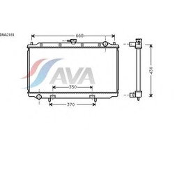 

Радиатор системы охлаждения AVA QUALITY COOLING DNA2181