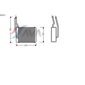 

Радиатор отопителя AVA QUALITY COOLING FD6272