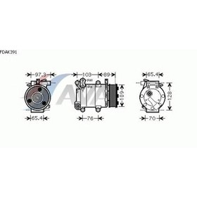 

Компрессор кондиционера AVA QUALITY COOLING FDAK391