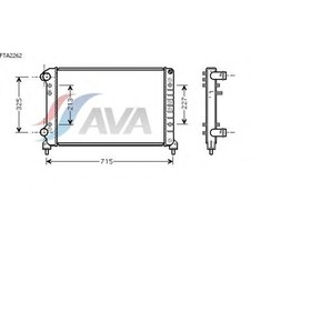 

Радиатор системы охлаждения AVA QUALITY COOLING FTA2262