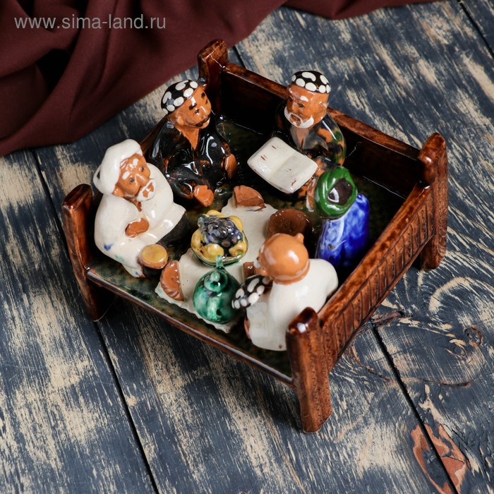 

Фигурка керамическая Топчан 12,5 см, МИКС
