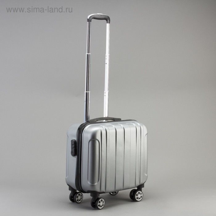 

Пилот-кейс 18", отдел на молнии, кодовый замок, 4 колеса, цвет серый