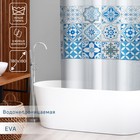 Штора для ванной комнаты Доляна «Луиза», 180×180 см, EVA