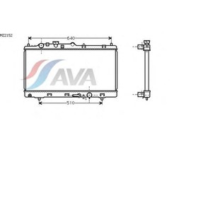 

Радиатор системы охлаждения AVA QUALITY COOLING MZ2152