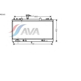 

Радиатор системы охлаждения AVA QUALITY COOLING MZ2163
