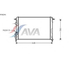 

Радиатор системы охлаждения AVA QUALITY COOLING RTA2241