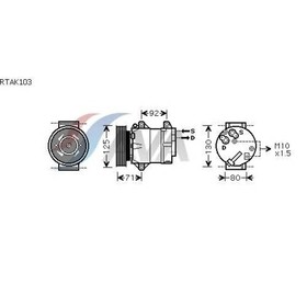 

Компрессор кондиционера AVA QUALITY COOLING RTAK103