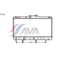 

Радиатор системы охлаждения AVA QUALITY COOLING TO2148