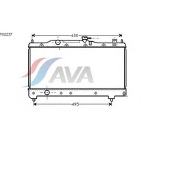 

Радиатор системы охлаждения AVA QUALITY COOLING TO2237
