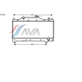 

Радиатор системы охлаждения AVA QUALITY COOLING TO2283