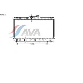 

Радиатор системы охлаждения AVA QUALITY COOLING TOA2147