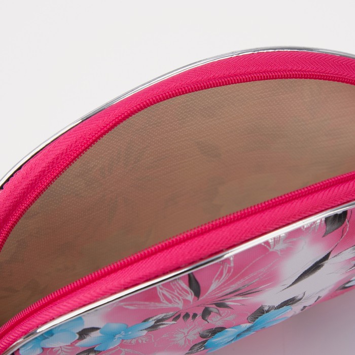 Набор косметичек полуовальных "Цветы" 5 в 1, разноцветный