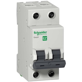 

Выключатель автоматический Schneider Electric серии Easy 9, 2п, 40 А, х-ка С, 4.5 кА