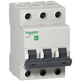 

Выключатель автоматический Schneider Electric серии Easy 9, 3п, 10 А, х-ка С, 4.5 кА