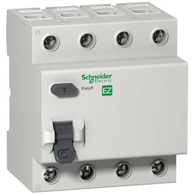 

УЗО Schneider Electric серии Easy 9, 4п, 40 А, 30 мА,
