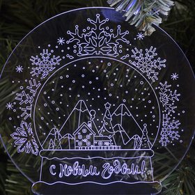 

Подставка световая "С Новым Годом!", USB, AА*3 (не в компл), 10 LED, RGB