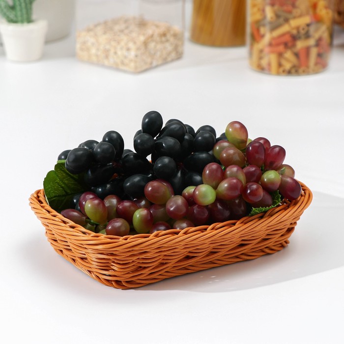 Корзинка для фруктов и хлеба, 23×17×5 см ваза для хлеба и фруктов ральф квадратная 23 5×6 5 см цвет микс