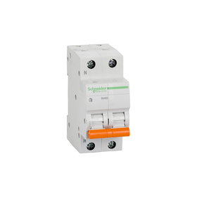 

Выключатель автоматический Schneider Electric серия Домовой ВА63, 2п, 32 А, х-ка С, 4.5 кА