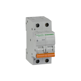 

Выключатель автоматический Schneider Electric серия Домовой ВА63, 2п, 63 А, х-ка С, 4.5 кА