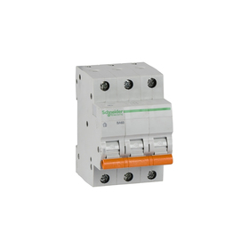 

Выключатель автоматический Schneider Electric серия Домовой ВА63, 3п, 32 А, х-ка С, 4.5 кА