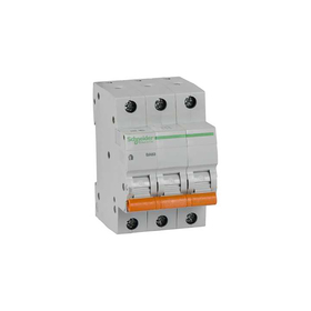 

Выключатель автоматический Schneider Electric серия Домовой ВА63, 3п, 40 А, х-ка С, 4.5 кА
